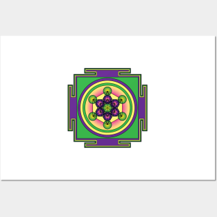 Metatron's Cube Mandala Posters and Art